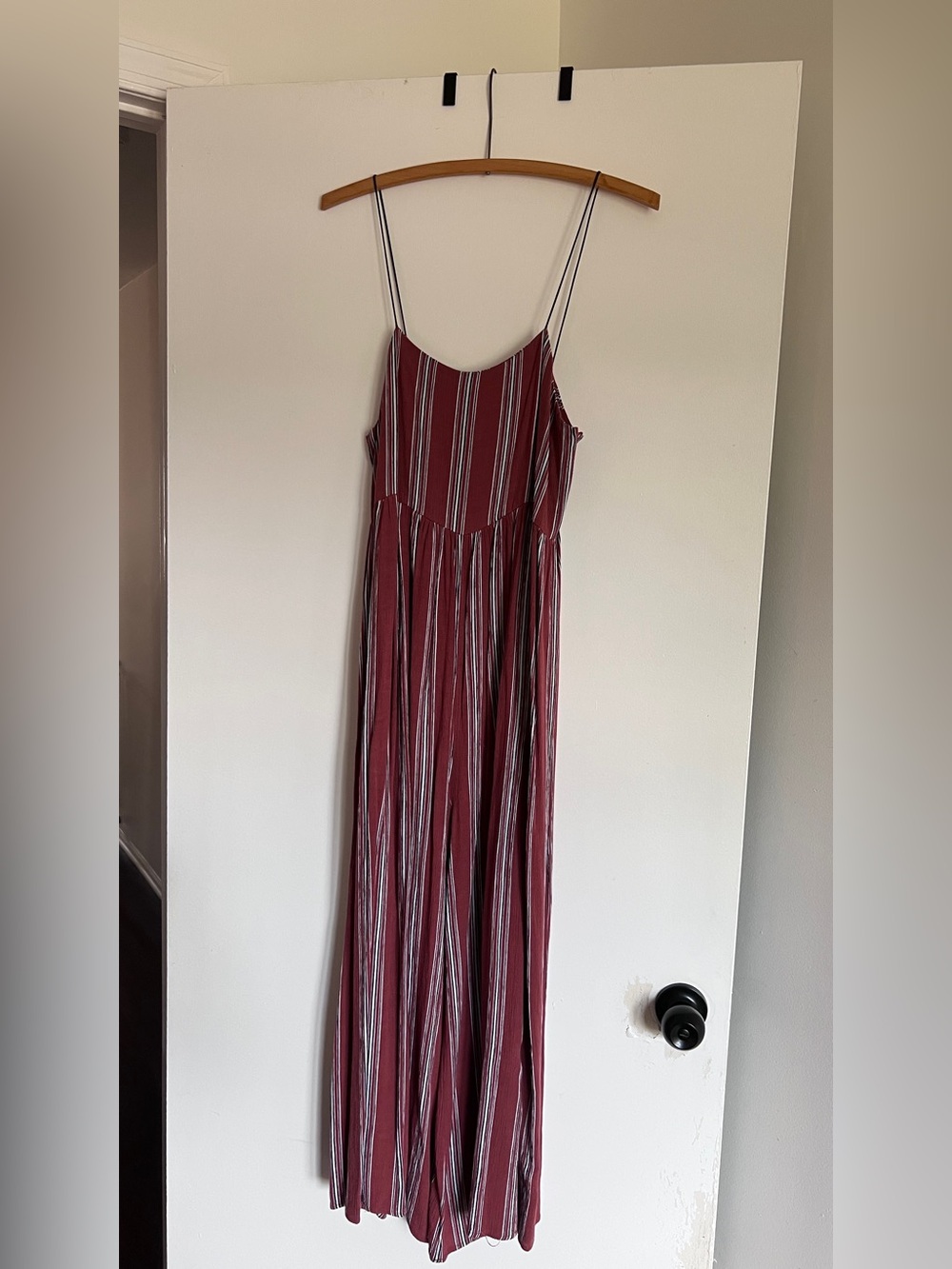 Etophe Studios Rust Striped Jumpsuit